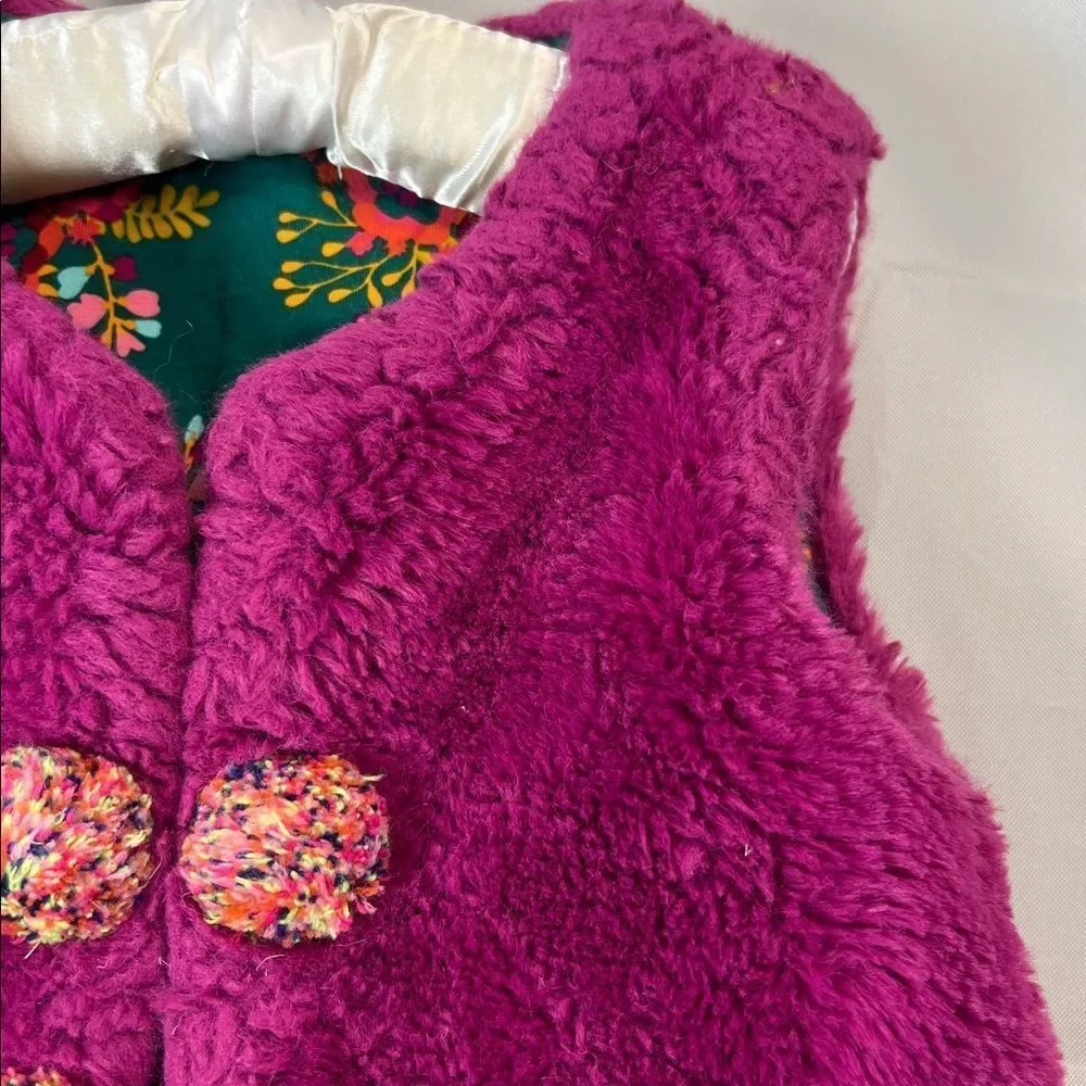 Matilda Jane Moments with you good to faux fucshia and green reversible vest 6